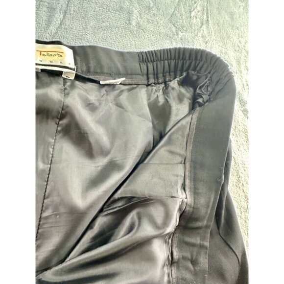 Talbots Stretch Wool Dress Pants 20W Black Made in USA Pleated Classic Fit*READ* - Picture 12 of 14